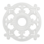 White Polyurethane Ornate Ceiling Medallion, 23.5" x 1.5"