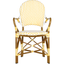 Coastal Cottage Yellow & White PE Wicker Armchair Set