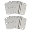 Satin Nickel 3.5" x 3.5" Steel Door Hinges 10-Pack