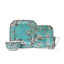 Adelaide Turquoise Toile Porcelain 16-Piece Square Dinnerware Set