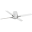 Lindale 52" Satin White Low Profile Ceiling Fan with Remote