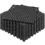 Black 12'' x 12'' PVC Interlocking Drainage Floor Tiles