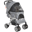 PawHut Gray Lightweight Foldable Pet Stroller with Canopy