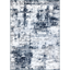 Blue and Gray Abstract Rectangular Area Rug