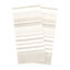 Dual-Sided Beige and Cream Terry Cotton Kitchen Towel Set