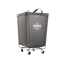 Gray Heavy Duty Canvas Laundry Hamper with Wheels