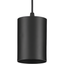 Black Aluminum 5" Modern Outdoor Hanging Pendant Light