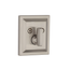 Satin Nickel Rectangular Single Cylinder Deadbolt with SmartKey