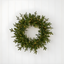 Dandan 24" Green Pine Wreath with Warm LED Lights