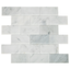 White Carrara Marble Peel and Stick Subway Tile