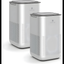 Medify Silver Compact HEPA Air Purifier with Timer