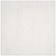 White 4' Square Synthetic Shag Area Rug