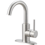 Stainless Steel Single-Handle High Arc Bathroom Faucet