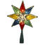 Multi-Colored Plastic 10-Light 8-Point Star Tree Topper