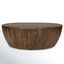 Vivenne Round Walnut Mango Wood Drum Coffee Table