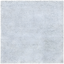 Luxurious Silver Square Shag Area Rug, 3' x 3', Synthetic Easy-Care