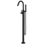 Matte Black Freestanding Tub Filler with Hand Shower