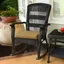 Portside Dark Roast Wicker Outdoor Rocking Chair with Cushions