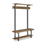 Pomona Medium Wood Hall Tree with Bench and Hooks