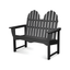 Classic Black Polywood Adirondack 48" Outdoor Bench