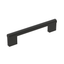 Matte Black Steel Modern Bar Pull with Mounting Hardware