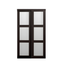 Espresso Solid Core 3-Panel Sliding Barn Closet Door