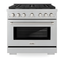 ZLINE 36" Stainless Steel Convection Gas Range with 6 Burners