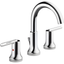 Chrome Widespread Bathroom Faucet with Metal Handles