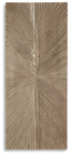 Lenora Distressed Brown Wood Sunburst Wall Decor