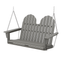 Slate Gray 48" Adirondack Outdoor Swing with Chains