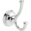 Chrome Wall Mounted Double Robe Hook