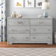 White Coastal Double Dresser with Soft Close Drawers