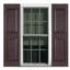 Sienna Brown 67'' Polypropylene Raised Panel Shutters Set