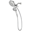 Chrome Dual Head Handheld Rain Shower with Magnetic Docking