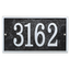 Black and Silver Metal Rectangle House Numbers Plaque