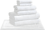 White Cotton 8-Piece Towel Set with Bath Mats