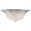 Mission Style Satin Nickel 2-Light Flush Mount with Ribbed Marble Glass