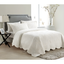 Ivory Full Microfiber Quilted Bedspread Set