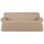 Khaki Heavyweight Cotton Duck T-Cushion Sofa Slipcover