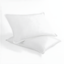 King Size White Memory Foam Gel Fiber Bed Pillows - Set of 2