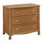 Kalani Chestnut 3-Drawer Nursery Dresser with Curved Details