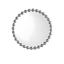 Marlowe 27" Round Silver Beaded Wall Mirror