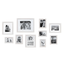 Bordeaux White Wood 10-Piece Gallery Wall Frame Set