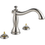 Stainless Steel Traditional Widespread Deck Mounted Faucet