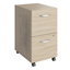 Natural Elm 2-Drawer Lockable Mobile File Cabinet