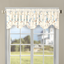 Cherry Blossom Light Blue Embroidered Window Valance