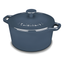 Provencal Blue Enameled Cast Iron 3 Qt Round Casserole with Lid