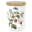 Botanic Garden 5.5" White Ceramic Airtight Canister with Floral Print