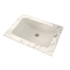 Sedona Beige Vitreous China Rectangular Undermount Sink with Overflow