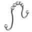 Polished Nickel Shower Curtain Rings with Smooth-Rolling Ball Bearings